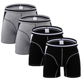 4pcs/lot Men's Underwear Long Boxers Panties Boxershort Calzoncillos Men's Underpants Boxer Hommes Modal Hombre Mart Lion BBGG M Waist 66 to 76cm 