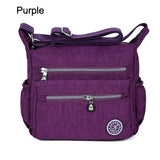 Nylon Women Messenger Bags Small Purse Shoulder Bag Female Crossbody Bags Handbags Bolsa Tote Beach Mart Lion Purple  