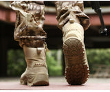 Casual Men's Military Leather Boots Special Force Tactical Desert Combat Boots Outdoor Shoes Ankle