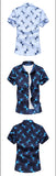  Summer Men's Geometric Plaid printed Hawaiian vacation Short sleeve shirts camisa masculina casual Mart Lion - Mart Lion