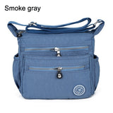 Nylon Women Messenger Bags Small Purse Shoulder Bag Female Crossbody Bags Handbags Bolsa Tote Beach Mart Lion Smoke gray  