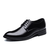 Men's Shoes Formal Genuine Leather Casual Dress Office Luxury Mart Lion Black 6 