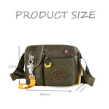 men's shoulder bag mini street Casual Oxford cloth chest bag function crossbody bags waterproof c52 Mart Lion   