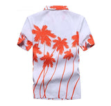 Men's Hawaiian Shirt Casual Colorful Printed Beach Aloha Short Sleeve Camisa Hawaiana Hombre Mart Lion   