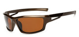 Unisex Night Vision 100% UV400 Polarised Driving Sun Glasses For Men's Polarized Stylish Sunglasses Goggle Eyewears Gafas Mart Lion brown  