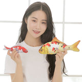 Arrive 20-140CM Cyprinus Carpio Fish Koi Carp Plush Toys Lifelike Stuffed Aquatic Fishes Pillow For Kid Gift Mart Lion   