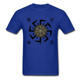 Men's T Shirt Mexico Kolovrat Symbol Legend of Kolovrat Sparta Warrior White Cool 3D Print Movie Mart Lion Blue XS 