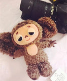 cheburashka plush toy big eyes monkey with clothes doll Russia Anime baby kid sleep appease doll toys for children Mart Lion about 18cm brown sleepy 
