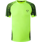 Jeansian Men's T-Shirt Tee Shirt Sport Dry Fit Short Sleeve Running Fitness Workout LSL230 Red Mart Lion   