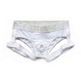 Men's Underwear Ropa Interior Hombre Cotton Briefs Jockstrap Underwear Gay Briefs Men's Slip Homme Cueca Masculina Mart Lion White M 
