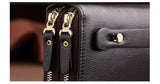 Men's Wallet Leather Money Passport Bag large Capacity Thin Coin Purse Coin Card Holder Male Long Handbag Mart Lion   