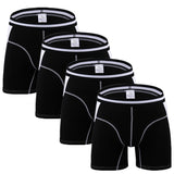 4pcs/lot Men's Underwear Long Boxers Panties Boxershort Calzoncillos Men's Underpants Boxer Hommes Modal Hombre Mart Lion   