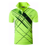 jeansian Men's Sport Tee Polo Shirts Golf Tennis Badminton Dry Fit Short Sleeve Black2