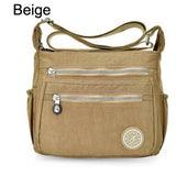 Nylon Women Messenger Bags Small Purse Shoulder Bag Female Crossbody Bags Handbags Bolsa Tote Beach Mart Lion Beige  