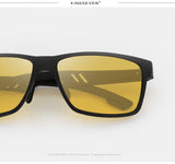 Aluminum Polarized Night vision Sunglasses Men's Square Driving Goggle Eyewear oculos de sol Mart Lion   