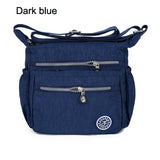 Nylon Women Messenger Bags Small Purse Shoulder Bag Female Crossbody Bags Handbags Bolsa Tote Beach Mart Lion Dark blue  