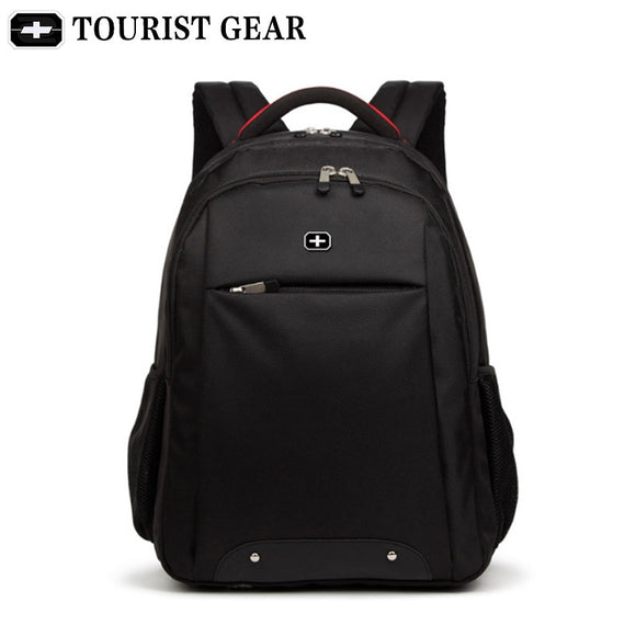  black bagpack men's mochila swiss backpacks Travel bag 15.6 inch laptop backpack Vintage School Bags Mart Lion - Mart Lion