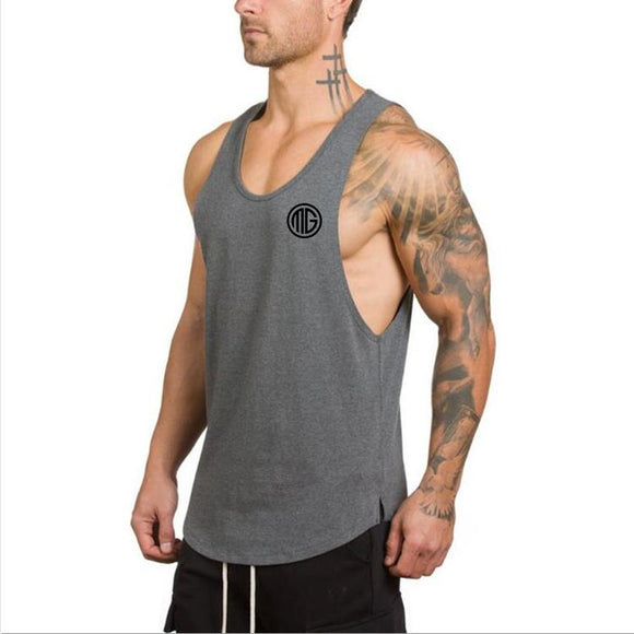 Muscle Guys Gyms Clothing Fitness Men's Tank Top Bodybuilding Stringers Tank Tops workout Singlet Sporting Sleeveless Shirt Mart Lion   