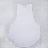 Muscleguys Stringer Tank Top Men's Bodybuilding Clothing Fitness Sleeveless gyms Vests Cotton Singlets Muscle Tops Mart Lion white 80 M 