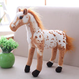 Simulation Horse Plush Toy 4 Styles Stuffed Animal Dolls Classic Toys Kids Birthday Gift Home Decor Prop Toy Mart Lion   