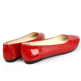 Leather Flat Shoes Pointed Toe Woman Loafers Autumn Casual Shoes Women Flats Candy Color Sweet Flats Mart Lion   