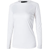 Jeansian Women's UPF50 + UV Outdoor Sport Tee Shirt T-Shirt Long Sleeve Sun Protection Beach Summer SWT246 LightBlue
