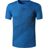 Jeansian Men's T-Shirt Tee Shirt Sport Dry Fit Short Sleeve Running Fitness Workout LSL230 Red Mart Lion LSL069Blue US S China