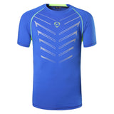 jeansian Men's Sport T-shirts Tops Running Gym Fitness Workout Football Short Sleeve Dry Fit Orange Mart Lion LSL189-Blue US M China