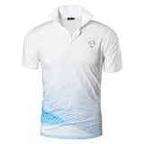 jeansian Men's Sport Tee Polo Shirt Golf Tennis Badminton Dry Fit Short Sleeve Black2