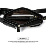Genuine Leather Waist Packs Men's Waist Bags Fanny Pack Belt Bag Phone Bags Travel Small Waist Bag Leather Mart Lion   