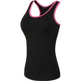 Jeansian Women's Quick Drying Slim Fit Tank Tops Tanktops Sleeveless Vest Singlet SWT241 Pink2 Mart Lion   