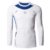 jeansian men's Dry Fit Long Sleeve Sport Tee Shirts T-Shirt Fitness Gym Running Workout LA197 LightBlue Mart Lion LA129-White US S China