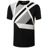 jeansian Men's Sport Tee Shirt T-Shirt Tops Gym Fitness Running Workout Football Short Sleeve Dry Fit LSL1052 Blue Mart Lion   