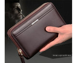 Men's Wallet Leather Money Passport Bag large Capacity Thin Coin Purse Coin Card Holder Male Long Handbag Mart Lion   