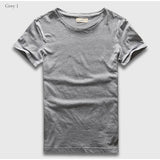 Zecmos Slim Fit V-Neck T-Shirt Men's Basic Plain Solid Cotton Top Tees Short Sleeve Mart Lion   