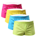 Underpants Men's Underwear Cotton Boxers Colorful Loose Shorts Panties Big Shorts Boxers calzoncillo hombre Mart Lion 1 M 4pcs