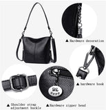 Genuien Leather Tassels Ladies Hand Crossbody Bags For Women Luxury Purses And Handbags Women Shoulder Bags Designer Bucket Sac Mart Lion   