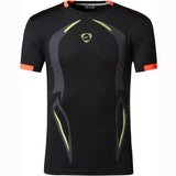 Jeansian Men's T-Shirt Sport Short Sleeve Dry Fit Running Fitness Workout Black Mart Lion LSL187-Black US S China