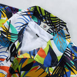 Men's Hawaiian Shirt Casual Colorful Printed Beach Aloha Short Sleeve Camisa Hawaiana Hombre Mart Lion   