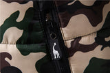 Giraffe Winter Jacket Men's Hoodied Vest Zipper Sleeveless Casual Winter Waistcoat Mart Lion   