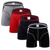 4pcs/lot Men's Underwear Long Boxers Panties Boxershort Calzoncillos Men's Underpants Boxer Hommes Modal Hombre Mart Lion   