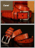 Designer Belts Men's Belt Genuine Leather Strap Crocodile Pin Buckle Ceinture Homme Mart Lion   