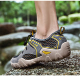  Outdoor Shoes Trekking Summer Colors Slip on Beach Breathable Leather Utility Hiking Shoes Men's Mart Lion - Mart Lion