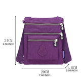  Nylon Multifunction Handbag For Women Waterproof Crossbody Multi Pocket Bag Lady Cell Phone Clutch Lightweight Shoulder Mart Lion - Mart Lion