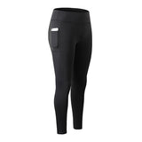 Pants Women Pocket leggings Fitness Sport Leggings running pants Slim Elastic Gym leggings Mart Lion black XS 