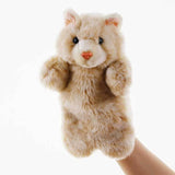 Animal Hand Puppet Cat Dolls Plush Hand Doll Early Education Learning Toys Children Marionetes Puppets for telling story Mart Lion   