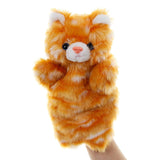 Animal Hand Puppet Cat Dolls Plush Hand Doll Early Education Learning Toys Children Marionetes Puppets for telling story Mart Lion Cat  