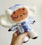cheburashka plush toy big eyes monkey with clothes doll Russia Anime baby kid sleep appease doll toys for children Mart Lion about 18cm white close cloth 