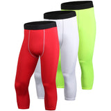 Men's Pants Commpression Sport Tights Fitness Workout Stretch Breathable Gym Leggings Quick Dry Running Tights Mart Lion green white red S China