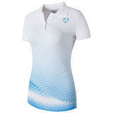 jeansian Women Casual Designer Short Sleeve T-Shirt Golf Tennis Badminton Blue Mart Lion   